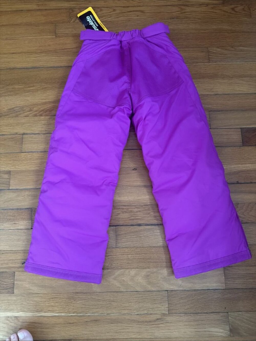 L.L. Bean Girls Snow Pants Purple Thinsulate Adjustable Waist Size 6X-7 - Picture 5 of 6
